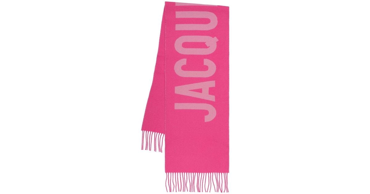 Jacquemus L'echarpe Logo Scarf in Pink for Men | Lyst Australia