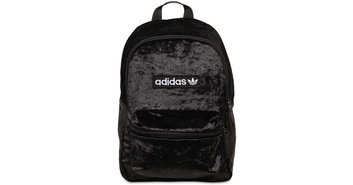 adidas Originals Velvet Backpack in Black - Lyst
