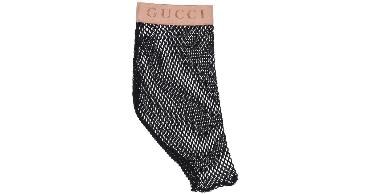 Gucci Short Socks in Black Lyst