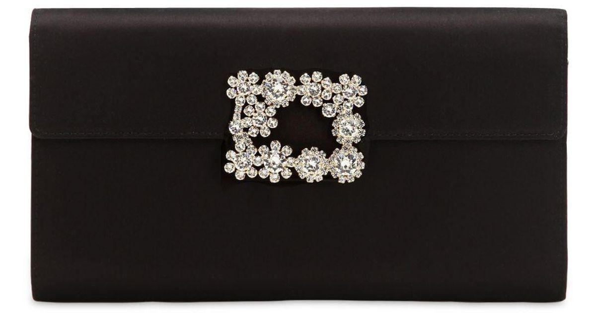 Bags Clutches Roger vivier Clutch brown-black party style 