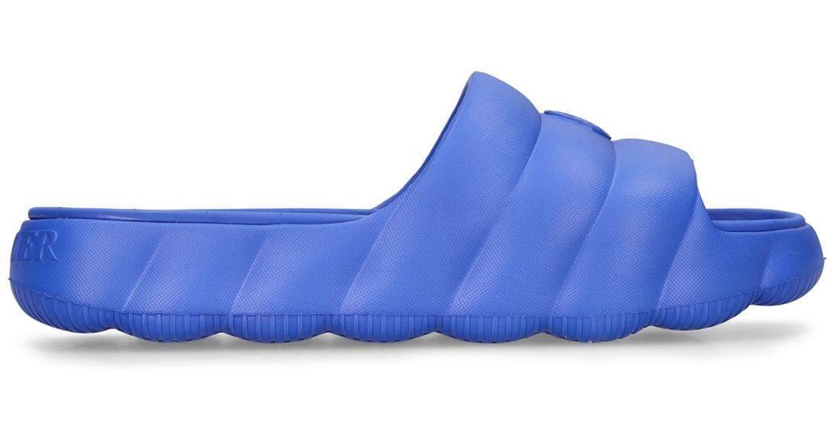 Moncler Lilo Slide Sandals in Blue for Men | Lyst