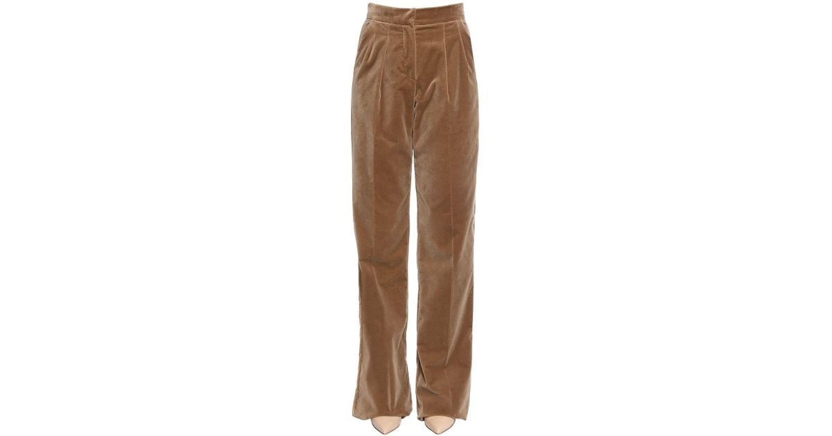 max mara velvet trousers