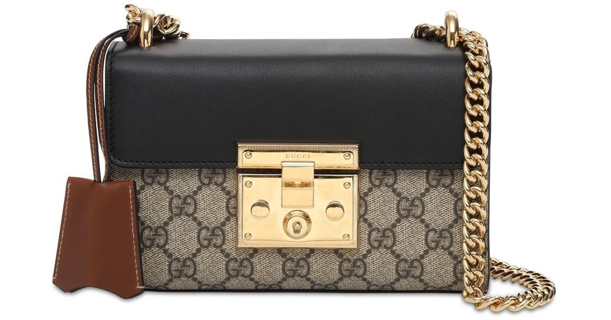 Sac à épaule Padlock petite taille à motif GG Toile Gucci en coloris