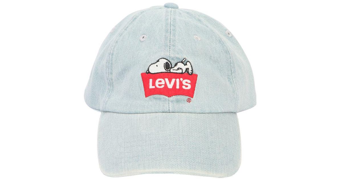 Snoopy Embroidered Denim Baseball Hat 