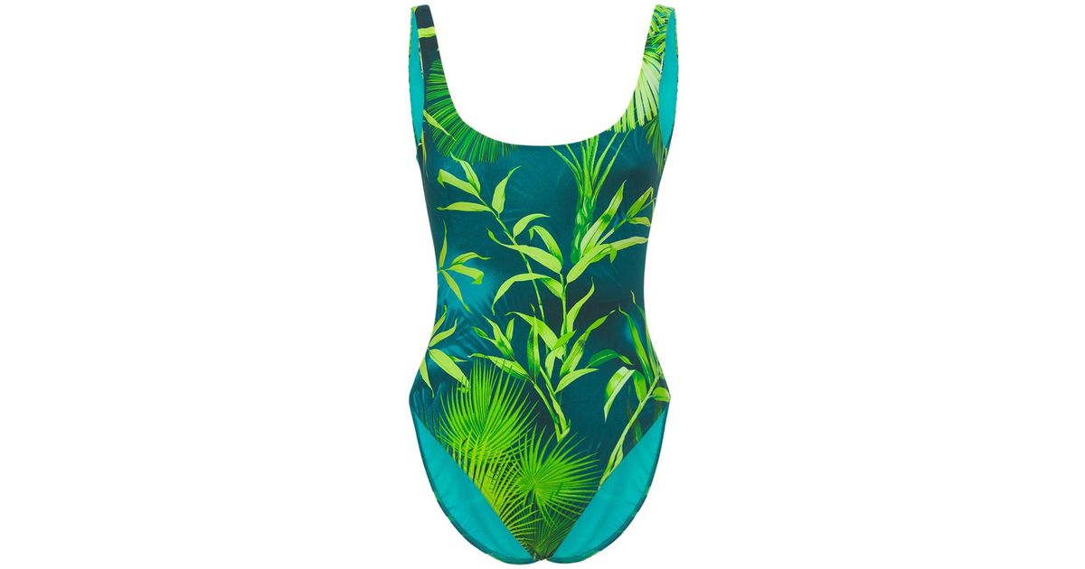 versace green swimsuit