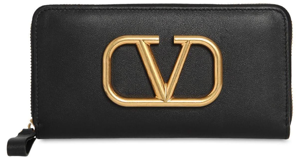 valentino v logo wallet