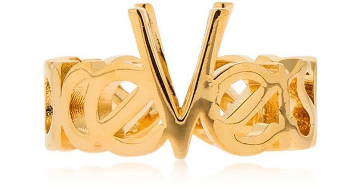 versace vintage logo ring