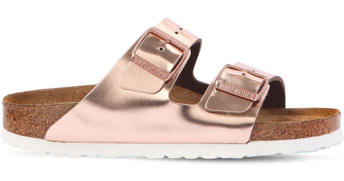 birkenstock arizona gold rose