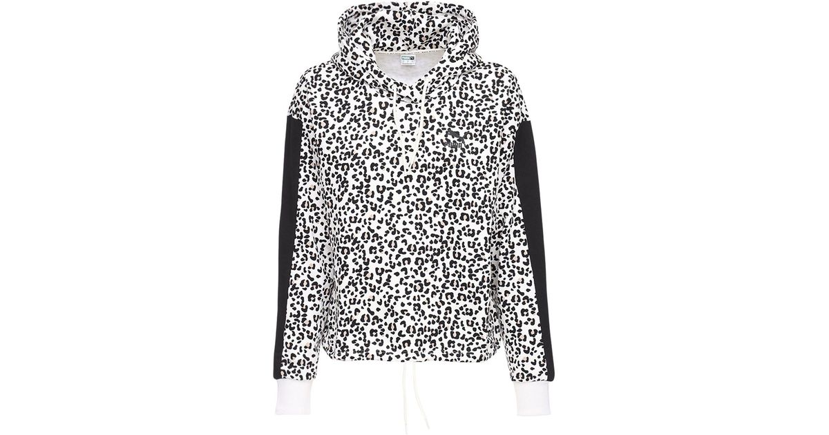 leopard print puma hoodie