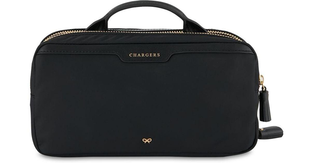 Anya Hindmarch Synthetic Home Office Recycled Nylon Bag in Black Lyst