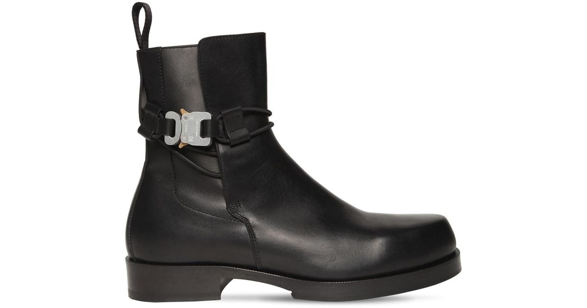1017 ALYX 9SM Buckle Leather Chelsea Boots in Black for Men - Lyst
