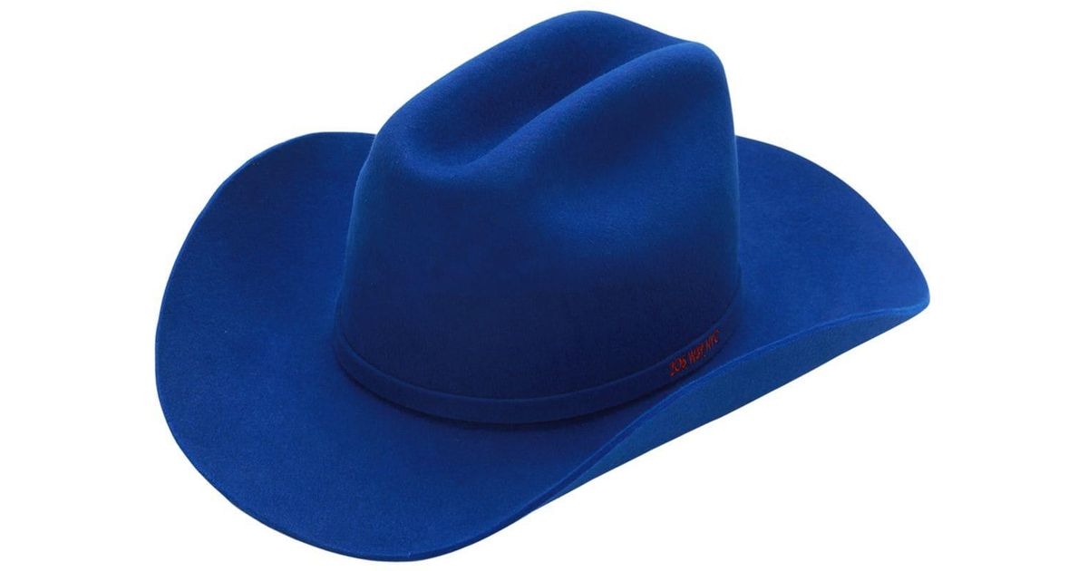 CALVIN KLEIN 205W39NYC Cowboy Hat in Blue | Lyst