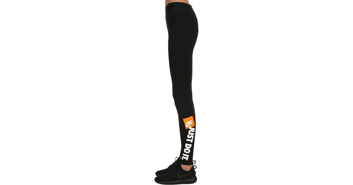 Legging "just do it" Nike en coloris Noir | Lyst
