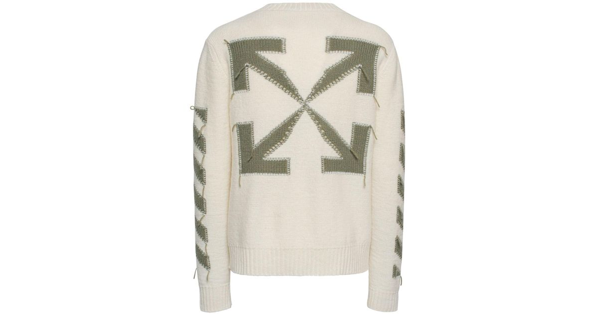 オフホワイト Off White Stitch Arrow Diags Pullover Off-White Stencil Arrow Hooded Sweatshirt 'Black