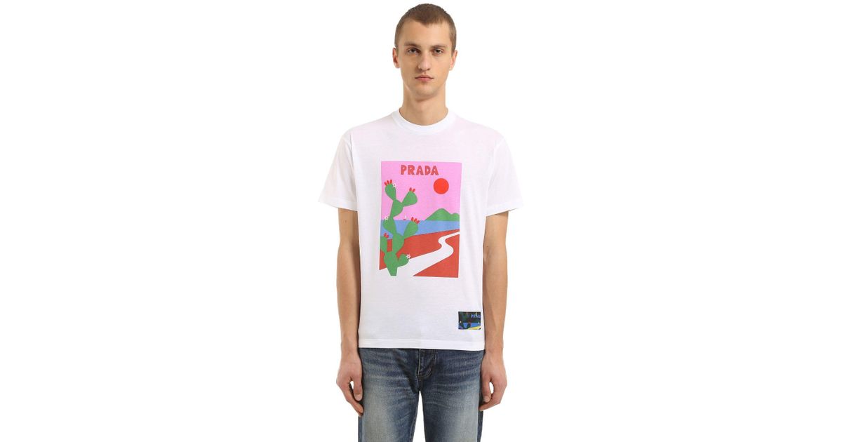 Prada Oversized Cactus Printed Jersey T 