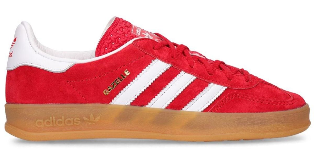 adidas Originals Gazzelle Indoor Sneakers in Red Lyst