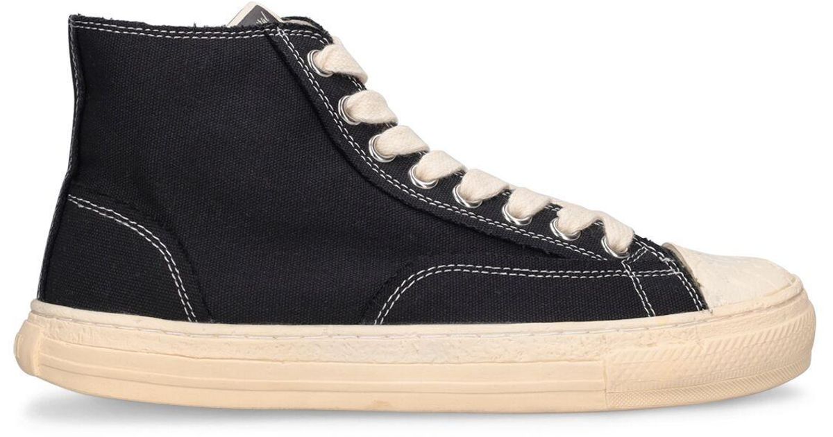 Mihara Yasuhiro Past Sole Canvas High Top Sneakers in Blue | Lyst