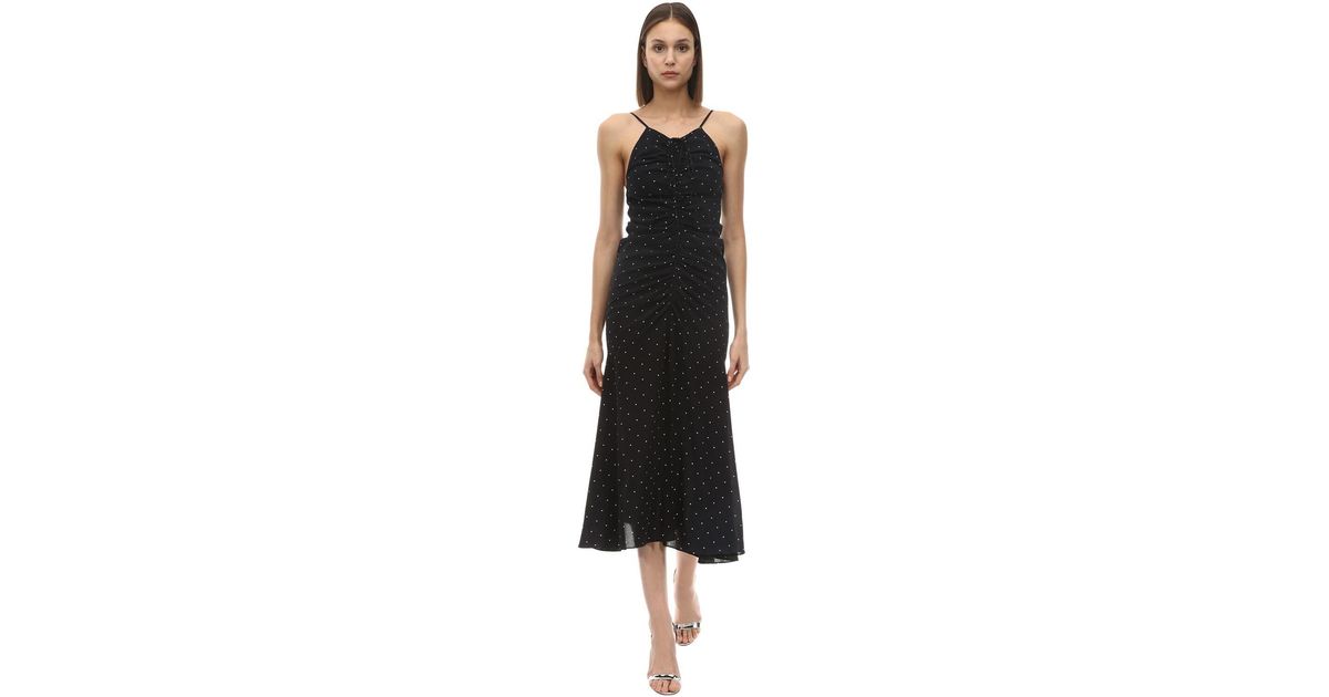 alice mccall oscar ruched midi dress