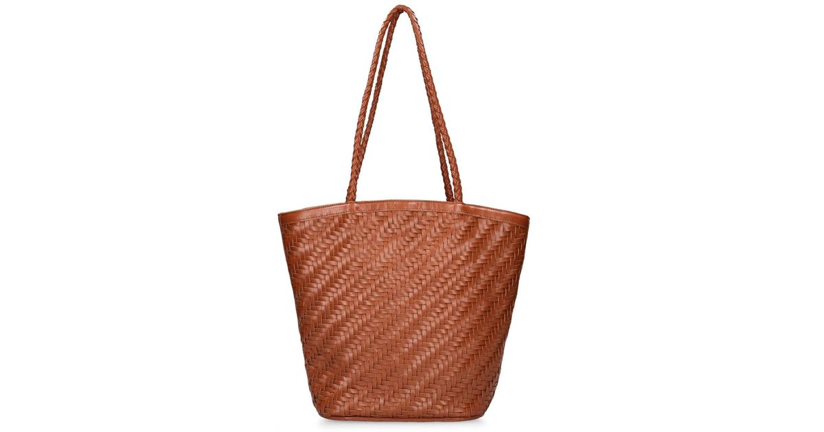 Bembien Jeanne Handwoven Leather Shoulder Bag in Brown Lyst
