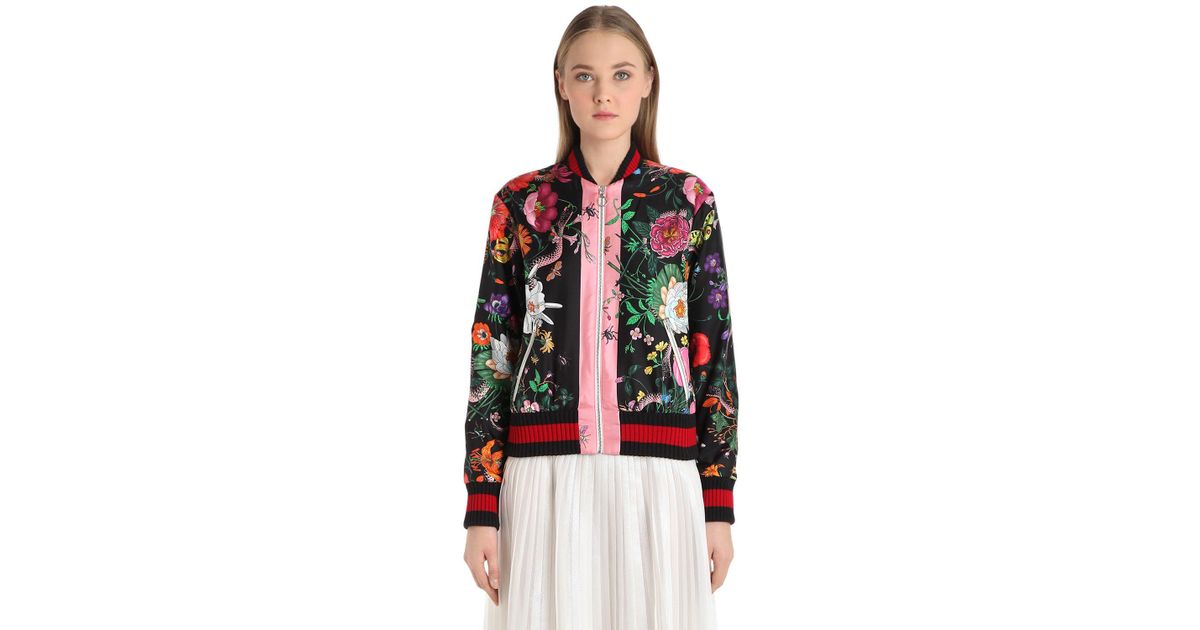 gucci twill bomber jacket