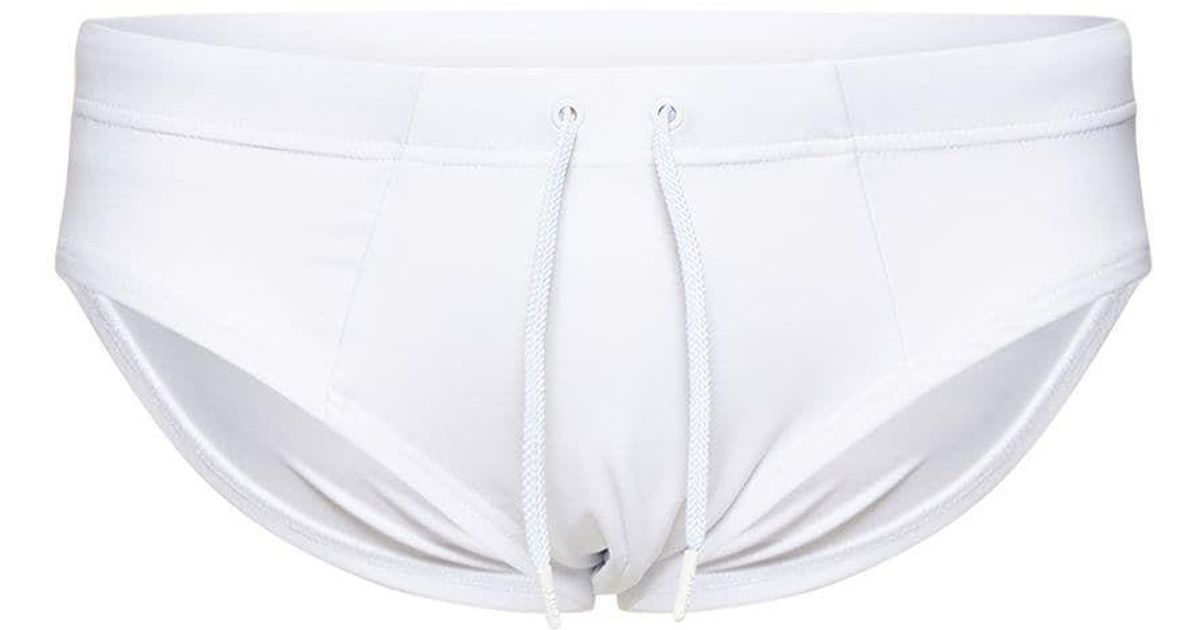 CDLP Nylon Swim Briefs in White for Men Lyst
