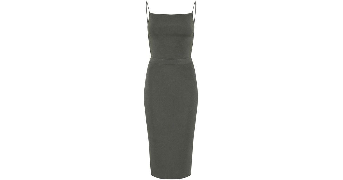 St. Agni Detachable Two Part Knit Midi Dress in Gray Lyst