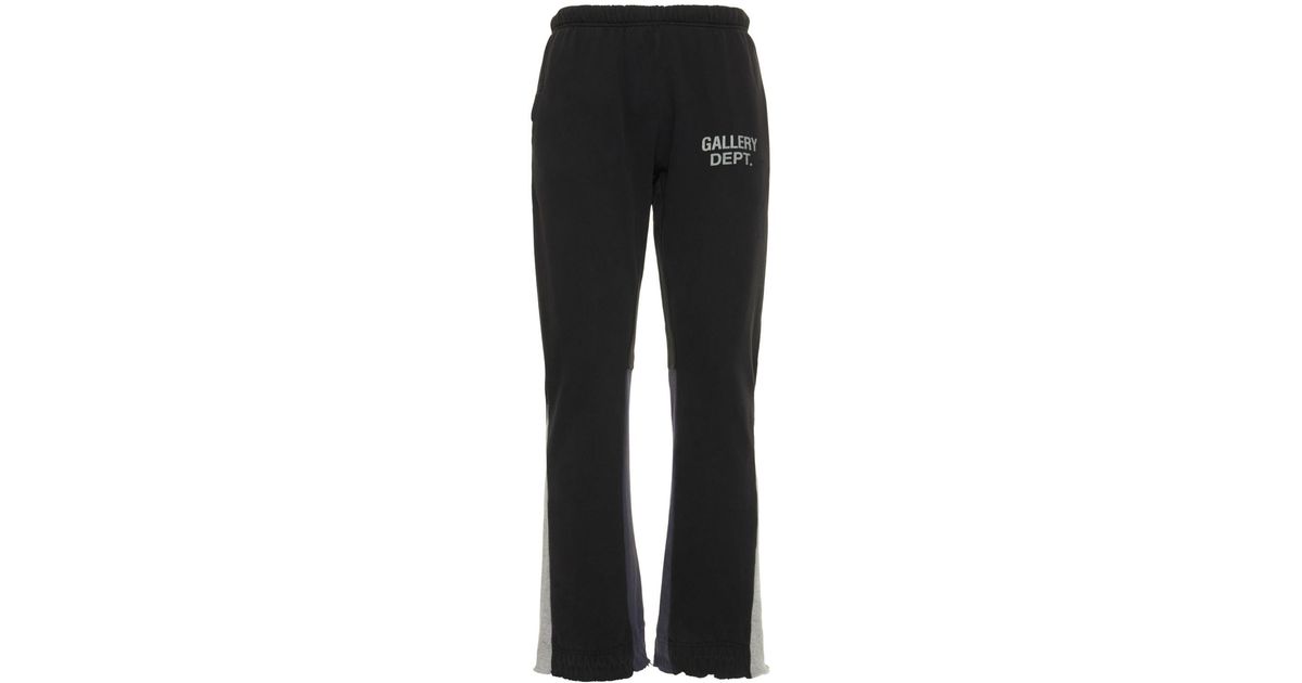 GALLERY DEPT. Logo Flared Cotton Sweatpants in Black for Men