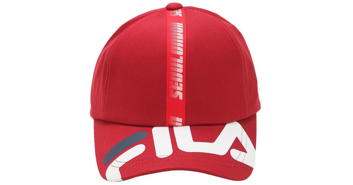 red fila hat