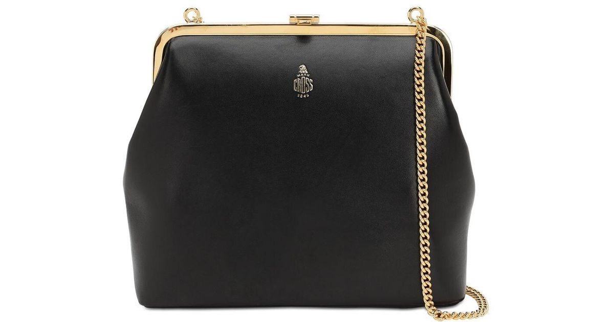 Mark Cross Susanna Leather Shoulder Bag in Black Lyst