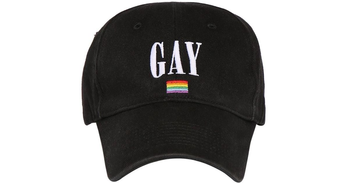 Balenciaga Gay Pride 2021 Cap in Black for Men | Lyst