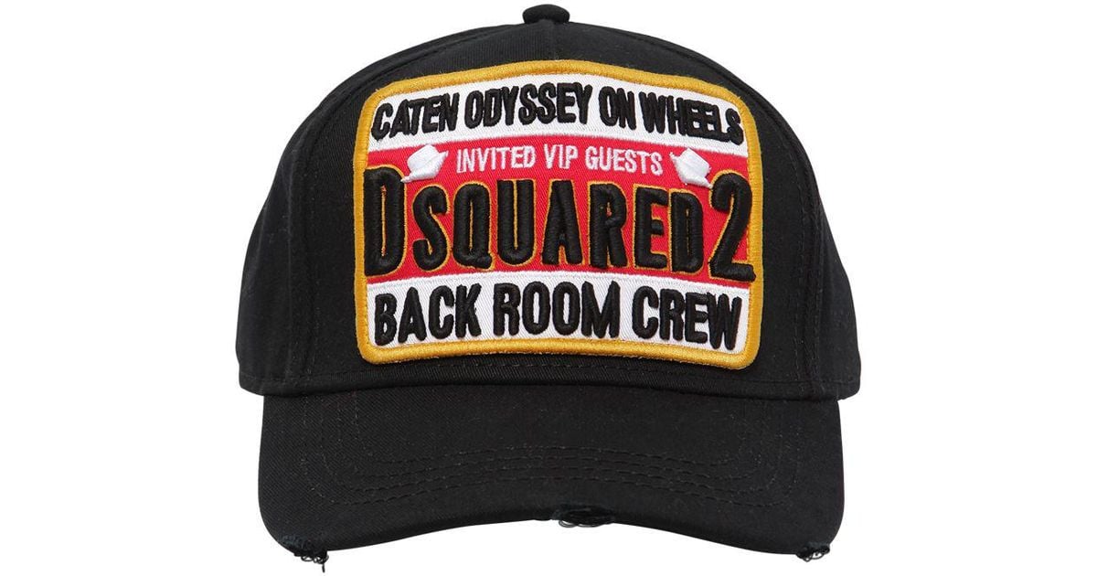 DSquared² Back Room Cotton Baseball Hat 