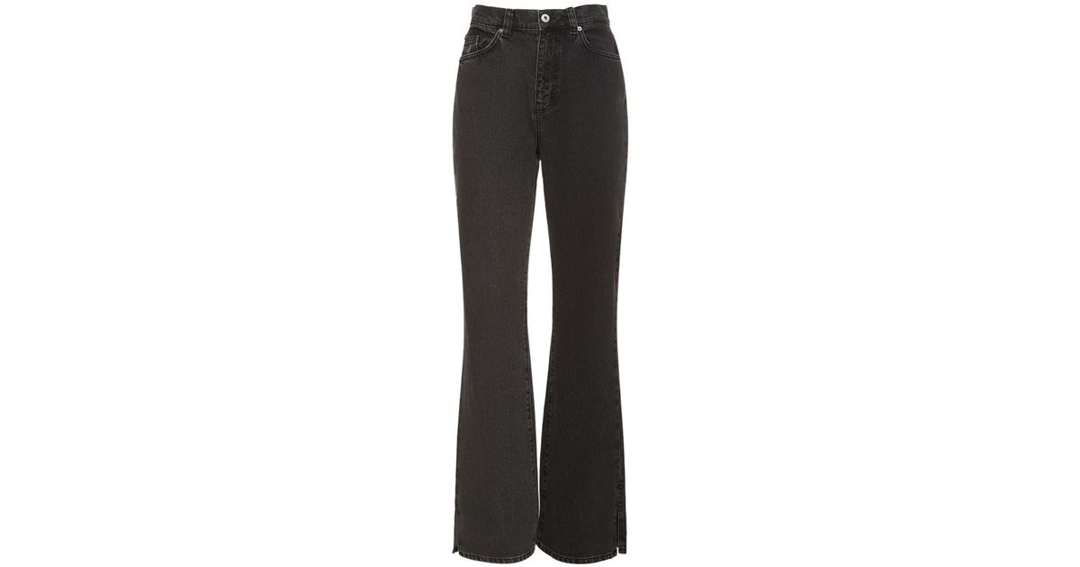 Axel Arigato Ryder Flared Jeans in Black | Lyst
