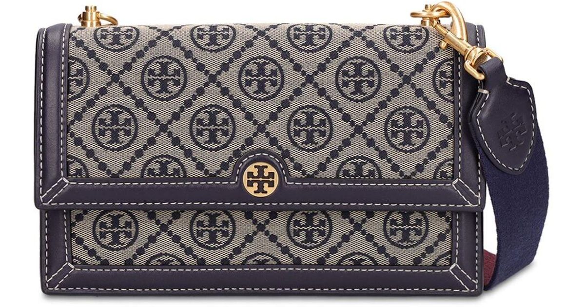 Tory Burch Mini T Monogram Jacquard Shoulder Bag Lyst UK