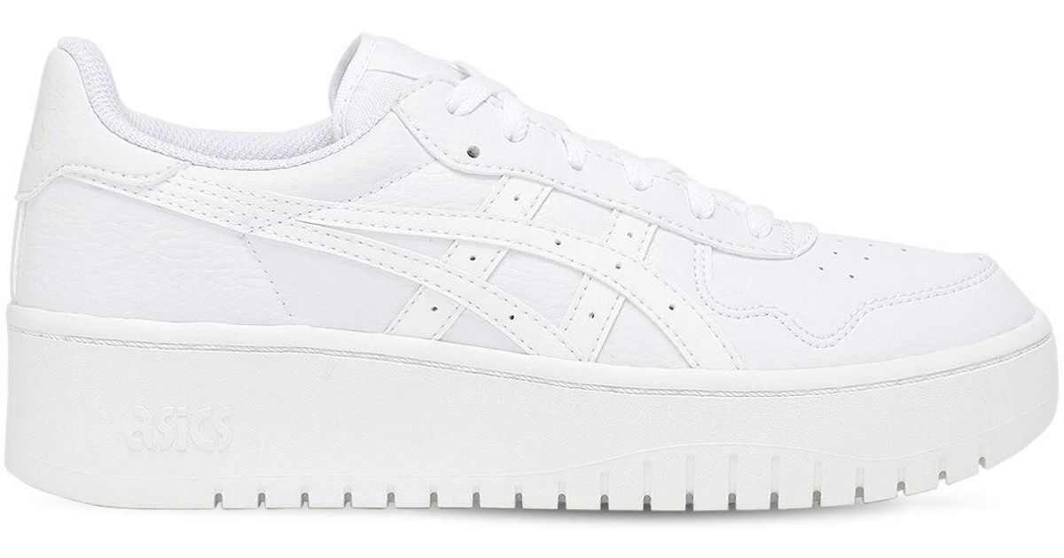 asics white platform sneakers