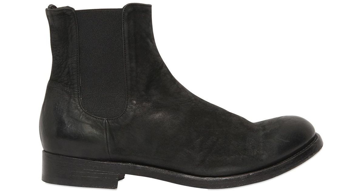 The Last Conspiracy Matte Leather Chelsea Boots in Black for Men - Lyst
