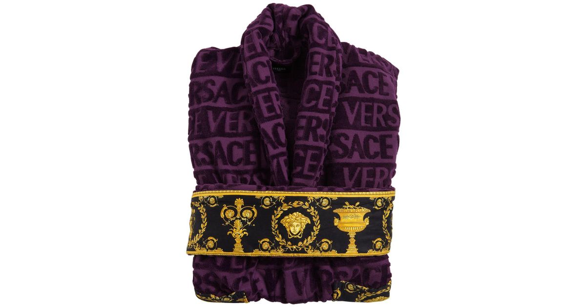 Versace Barocco & Robe Bathrobe in Purple for Men Lyst