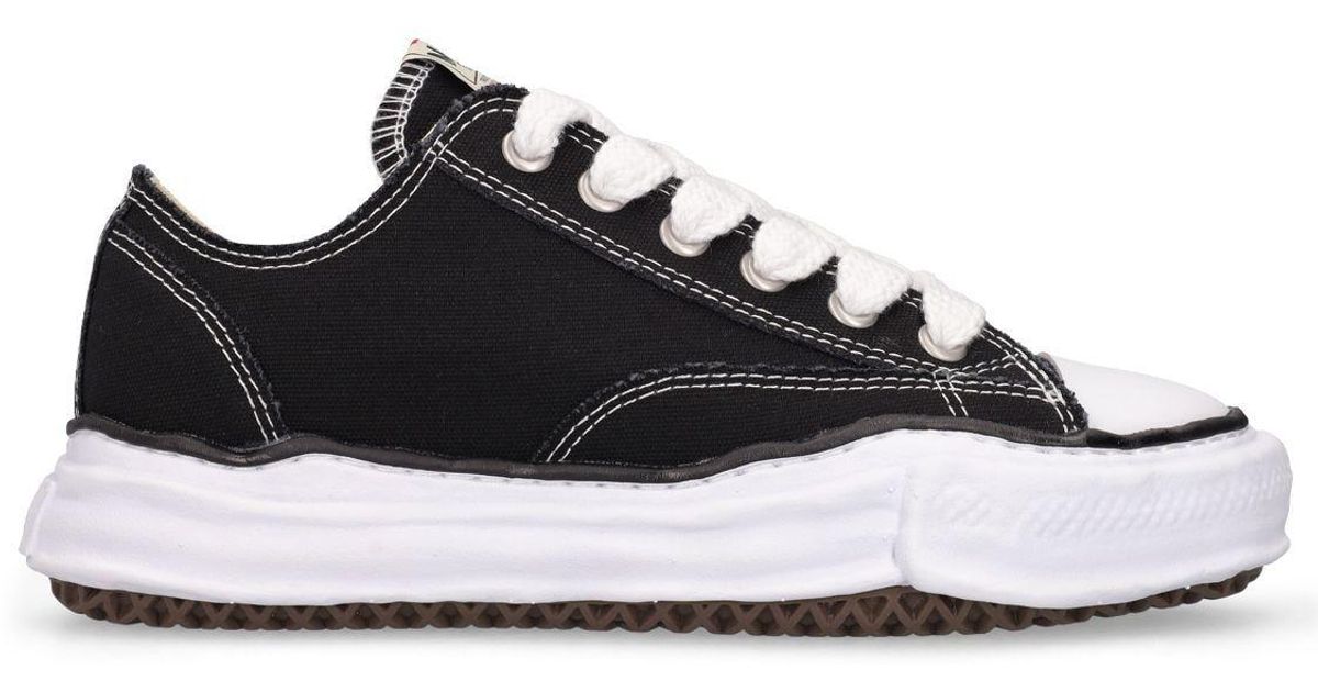 Mihara Yasuhiro Peterson Og Sole Canvas Low Sneakers in Black | Lyst
