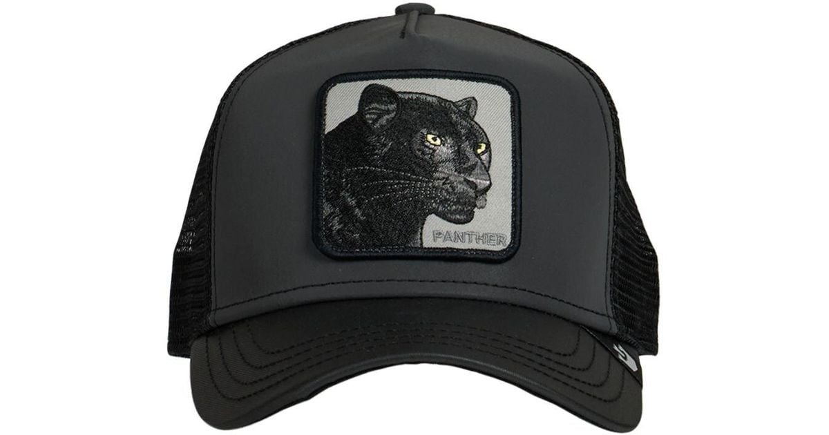 Goorin Bros Panther Patch Reflective Trucker Cap in Black for Men | Lyst