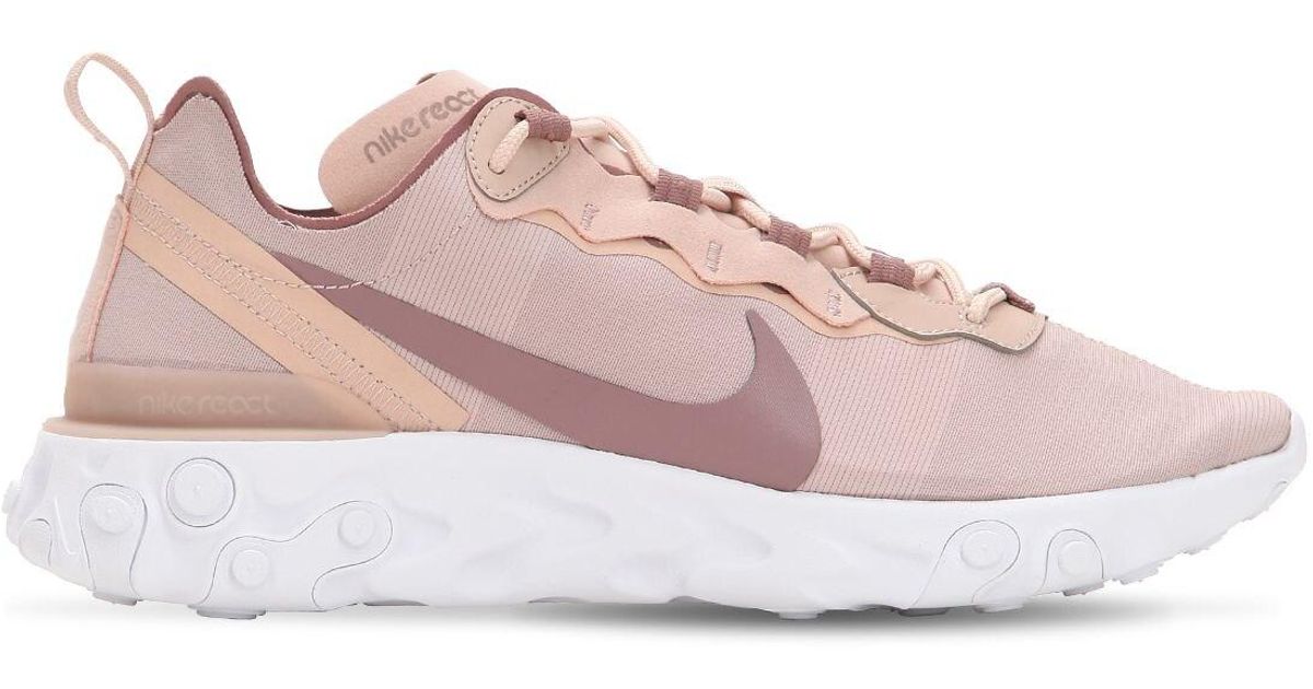nike react element 55 pink and blue