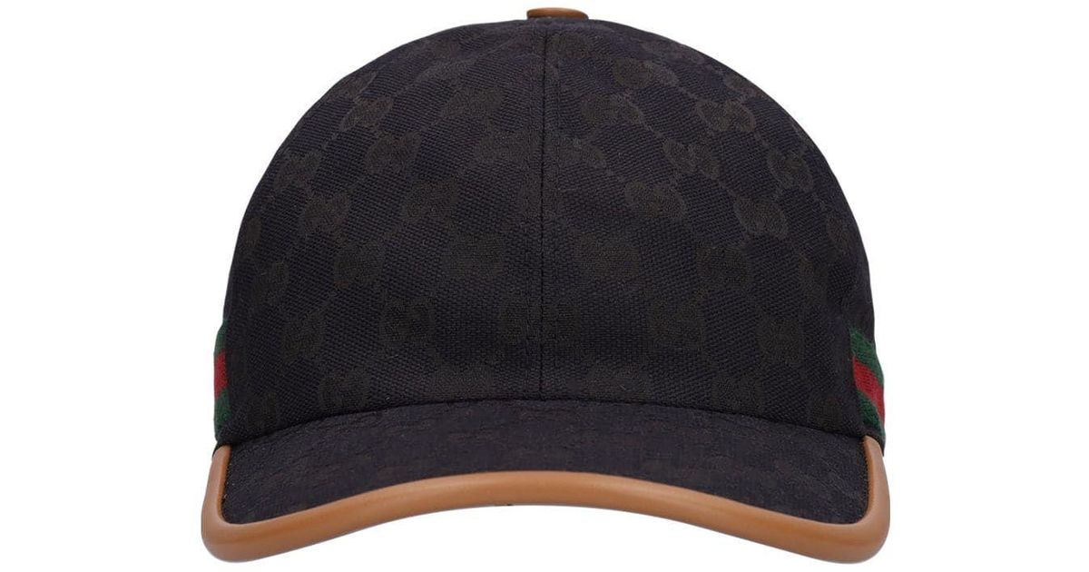 Gucci Gg Cotton Blend Baseball Cap in Blue for Men Lyst