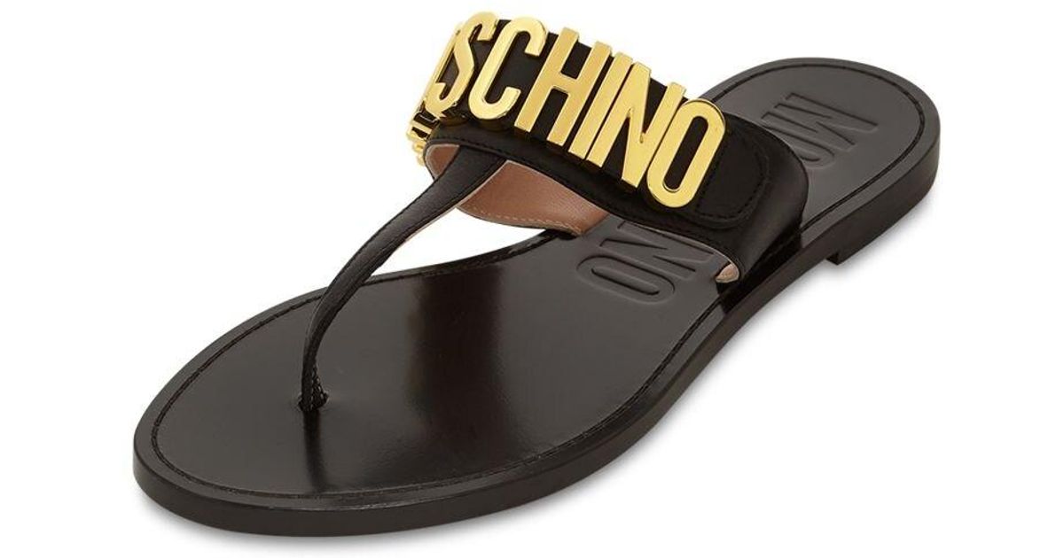 moschino thong sandals