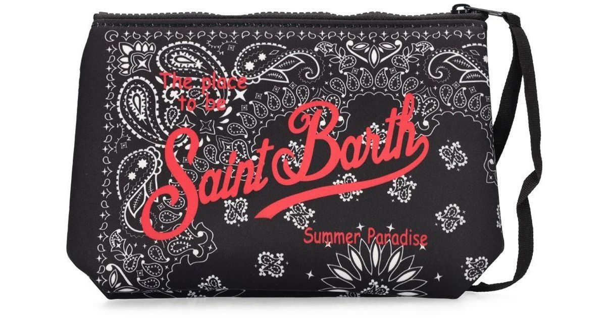 Mc2 Saint Barth Bandana Fabric Pouch in White for Men Lyst