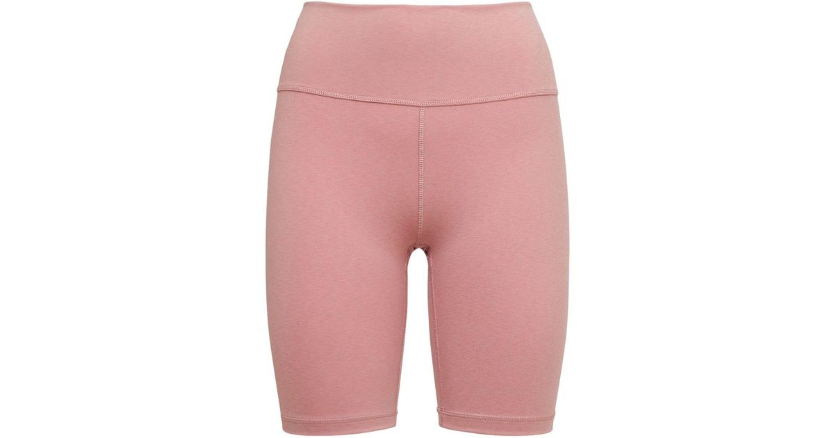 pink adidas biker shorts