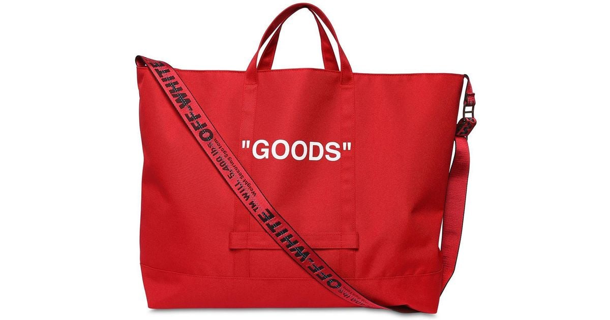 off white goods tote
