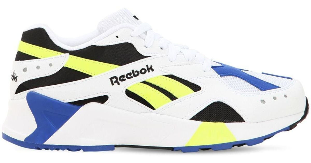 reebok aztrek sneakers in white
