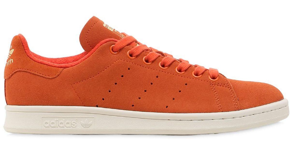 adidas Originals Wildleder Sneakers Aus Wildleder "stan Smith" in Orange  für Herren | Lyst DE