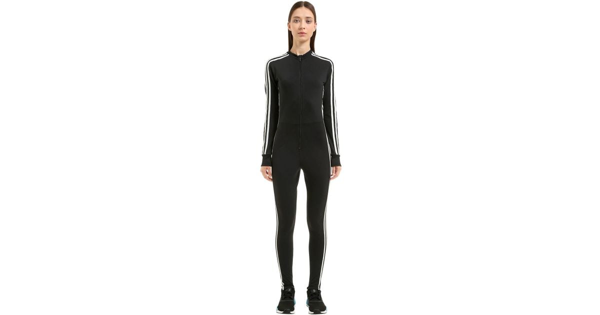 adidas Originals Stage 3 Stripes Tricot Jumpsuit in Black | Lyst