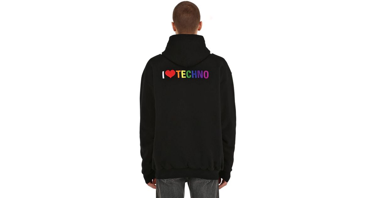 I love techno balenciaga hoodie hotsell