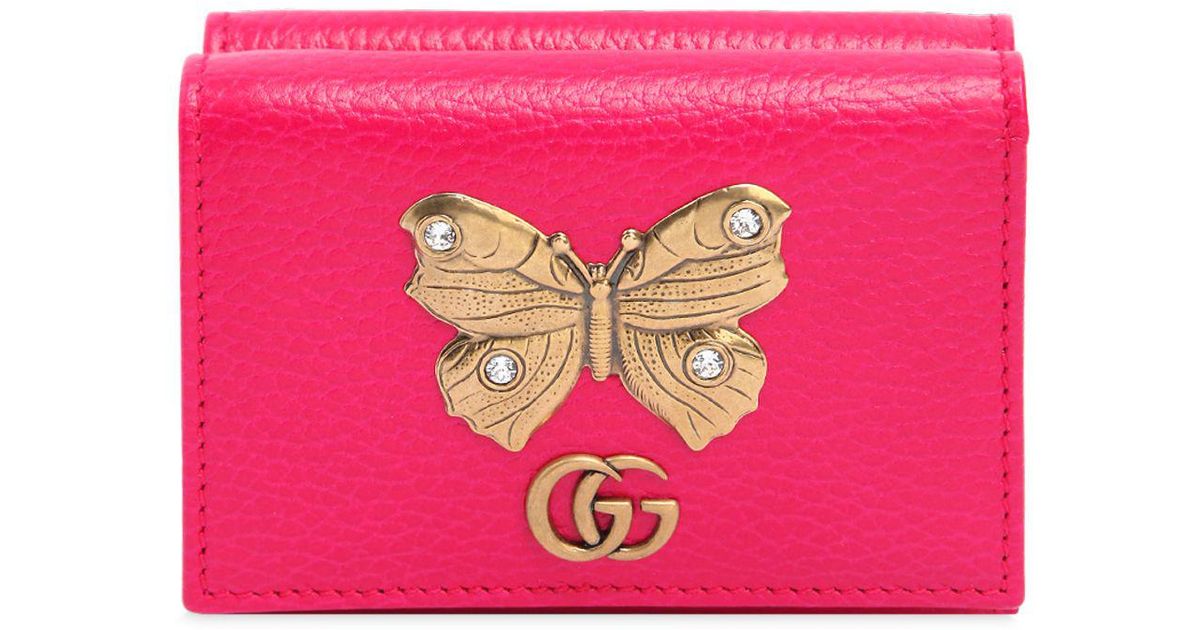 Gucci Small Butterfly Wallet - Lyst