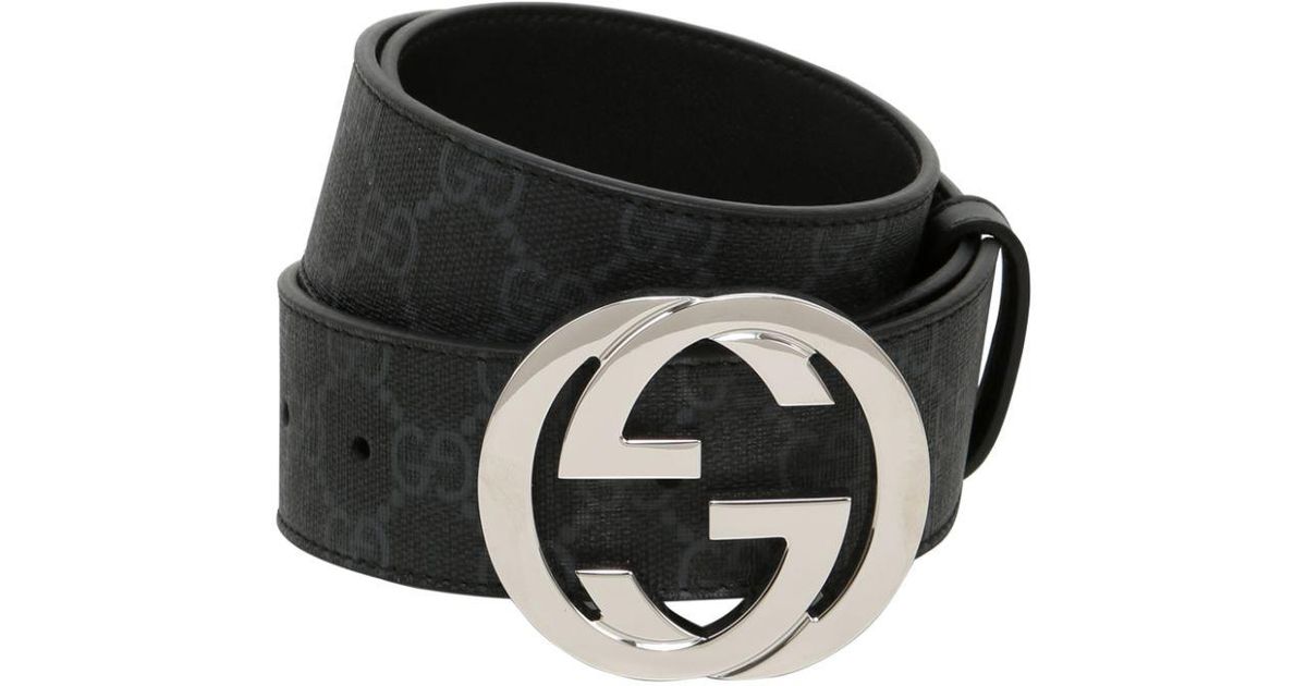 gucci supreme leather belt